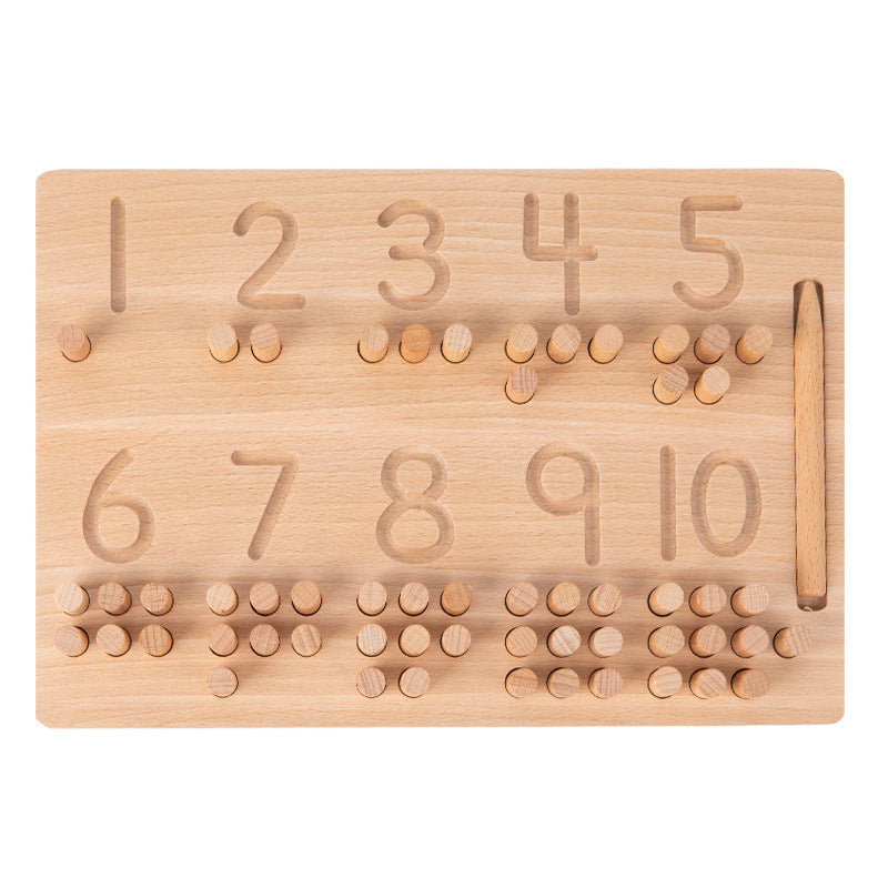 Tableau logarithmique d'enseignement numérique Montessori pour la petite enfance