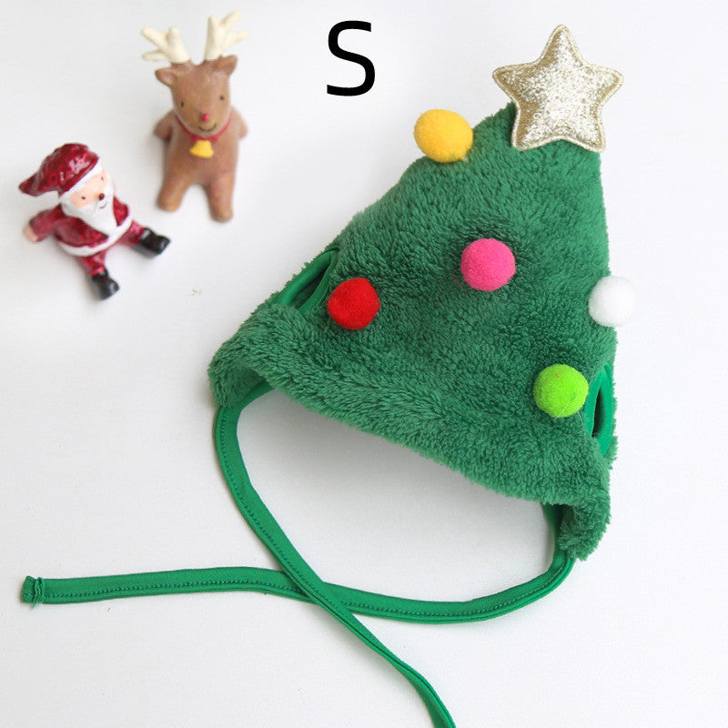 Chien Chat Animal de compagnie Chapeau de Noël Salive Serviette Bavoir