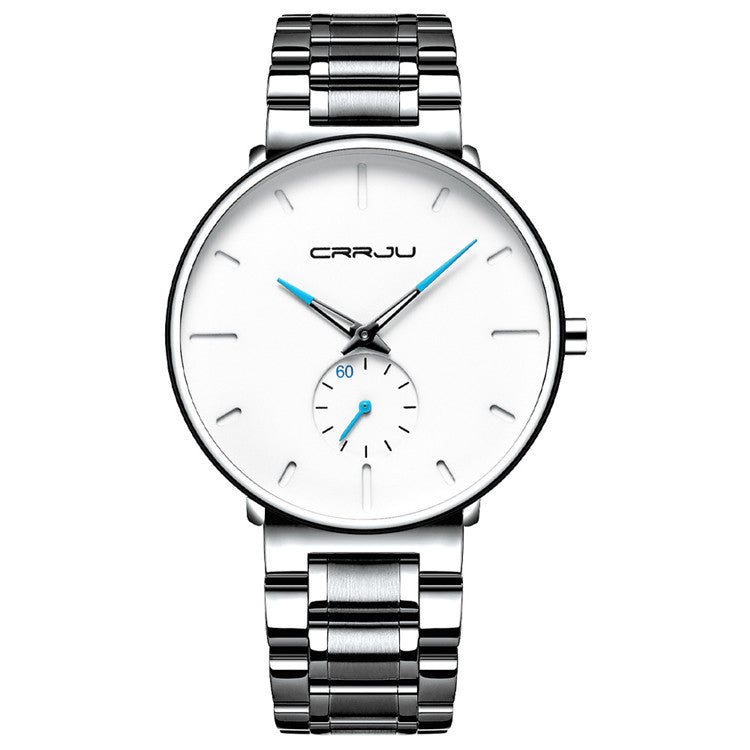 Nuevo reloj para hombre multicolor con correa de acero
