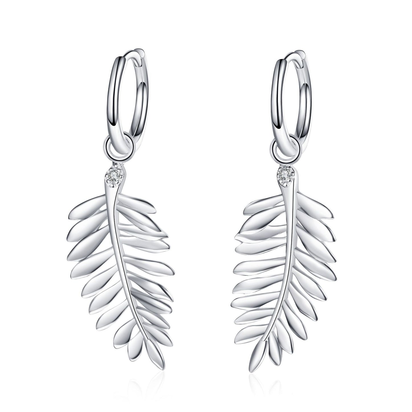 Boucles d'oreilles clips d'oreille en moissanite en argent sterling 925