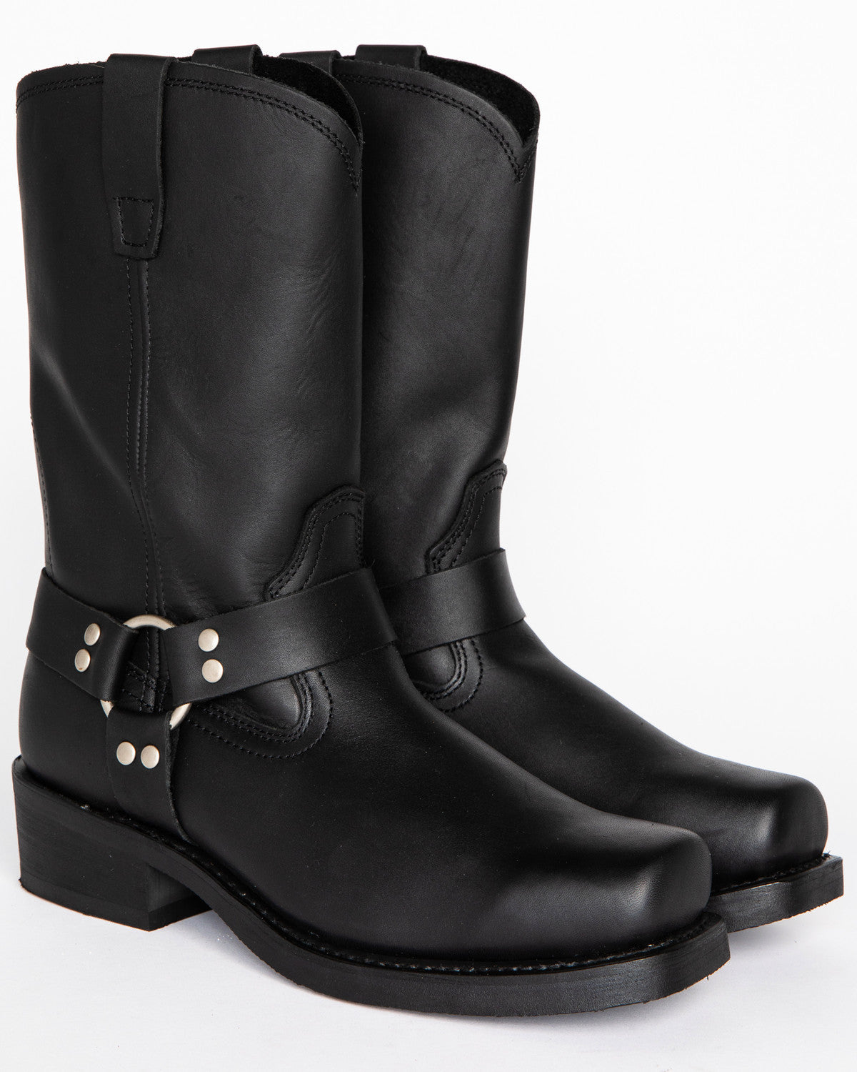 Bottes courtes à la mode pour hommes, chaussures à talon carré