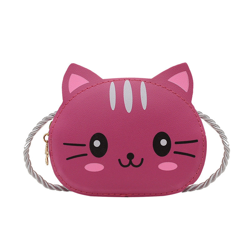 Mini sac à bandoulière de dessin animé mignon à fermeture éclair