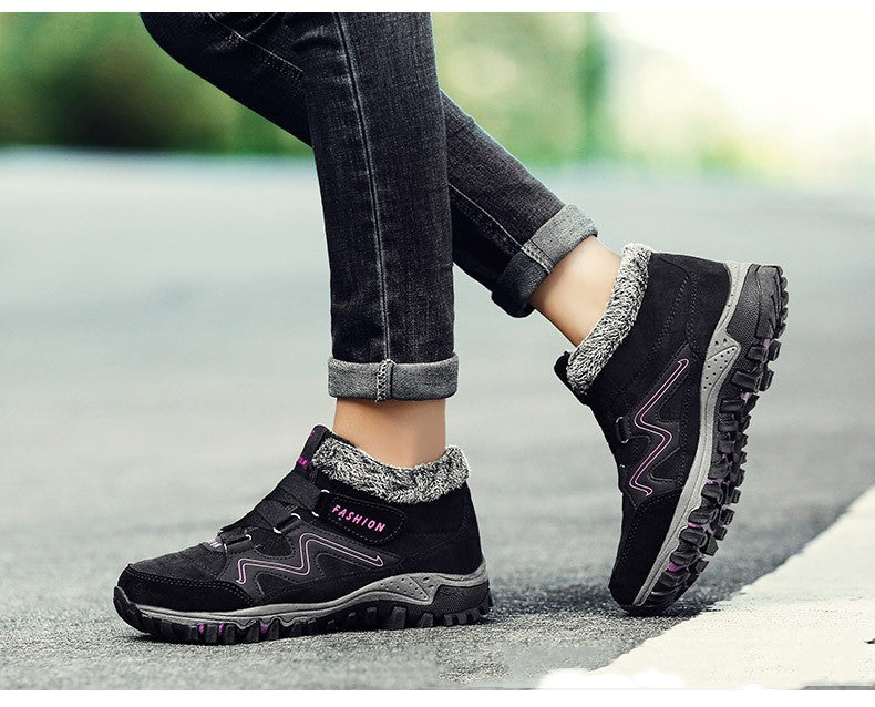 Plus Size Men's And Women's Snow Boots Non-slip Warm