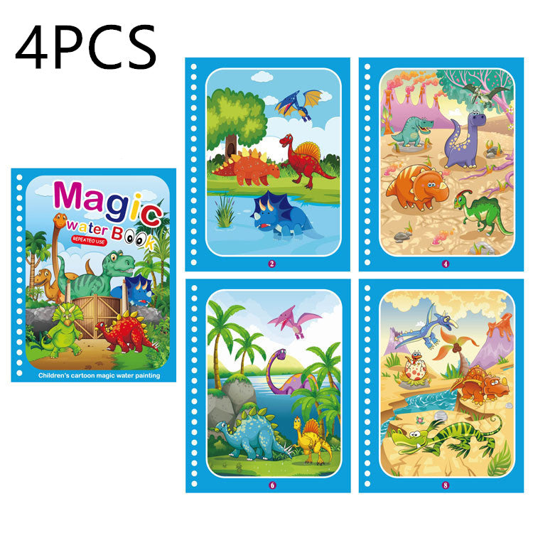 Livre de peinture à l'eau magique créatif pour enfants