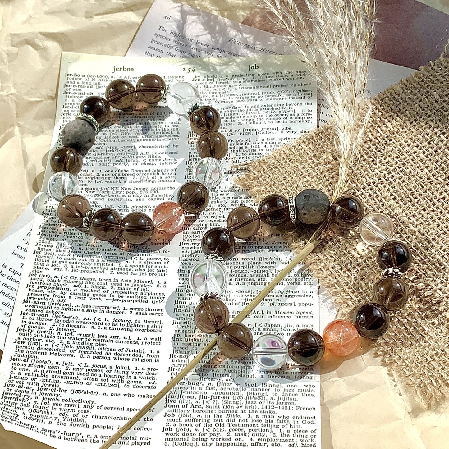 Bracelet en cristal naturel DIY, conception de niche originale