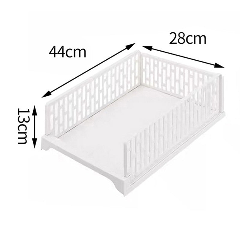 Caja de almacenamiento de guardarropa con partición en capas de almacenamiento de guardarropa