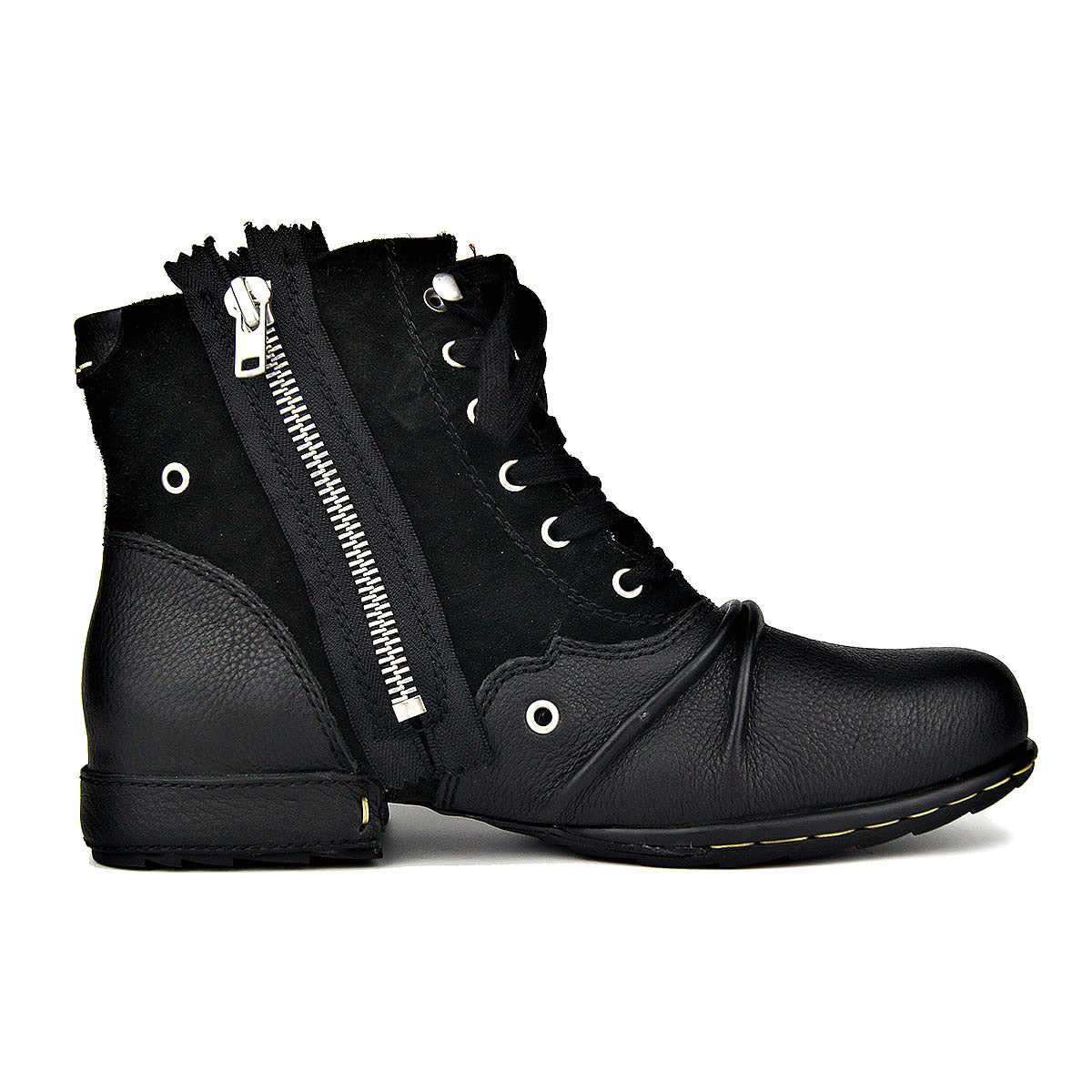 Bottes montantes en cuir pour hommes, grande taille