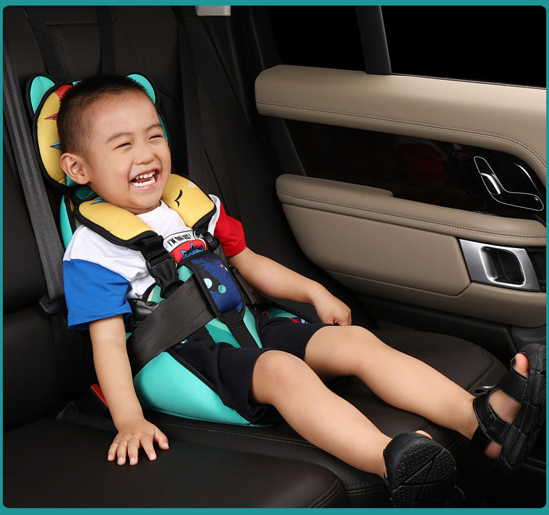 Siège de sécurité pour enfants, chaise de salle à manger pratique pour voiture, siège de sécurité amovible et lavable pour bébé