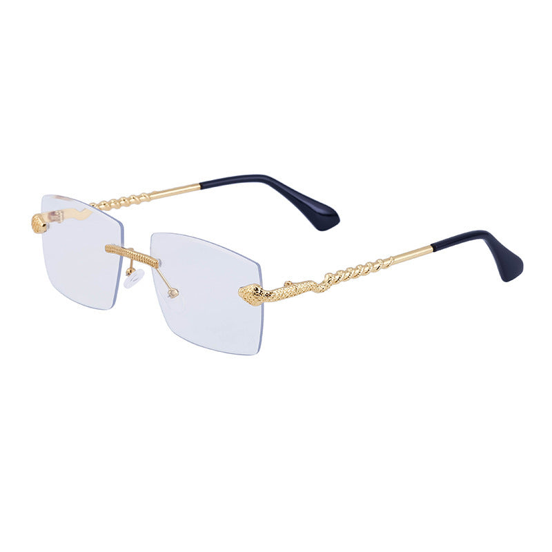 Lunettes de soleil sans monture à la mode pour hommes
