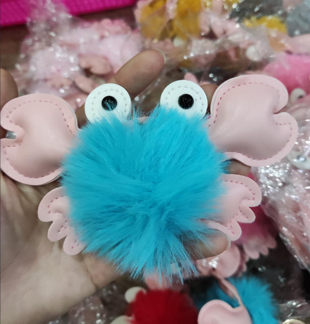 Pendentif porte-clés crabe mignon de dessin animé