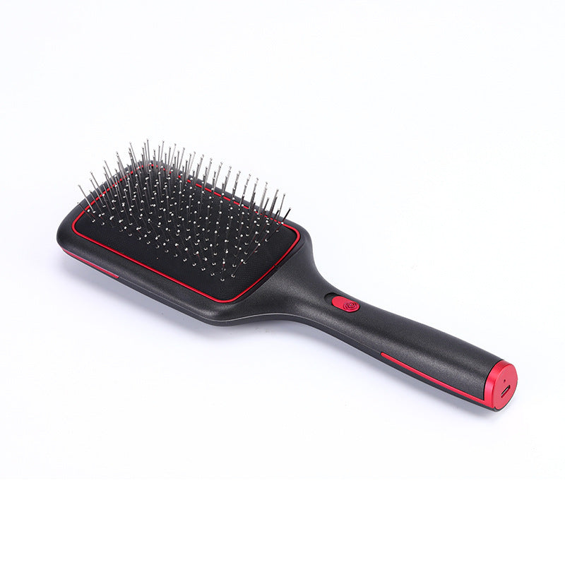 Peigne à cheveux lisses à chargement sans fil, Ion négatif, Vibration soufflante, fournitures de beauté