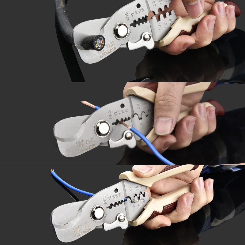 New Multifunctional Wire Stripper Scissors Cut Network