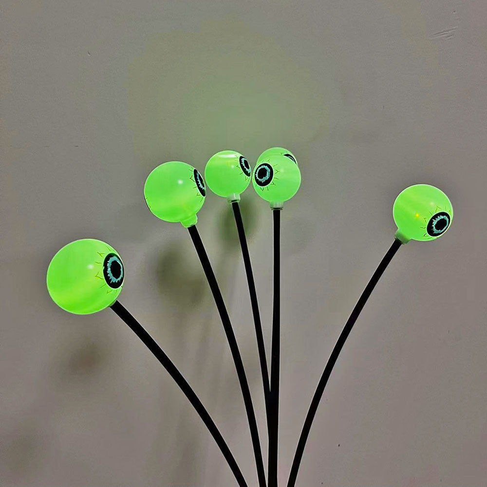 Luces de cadena con energía solar Lámpara de ojo Salida de piso de Halloween