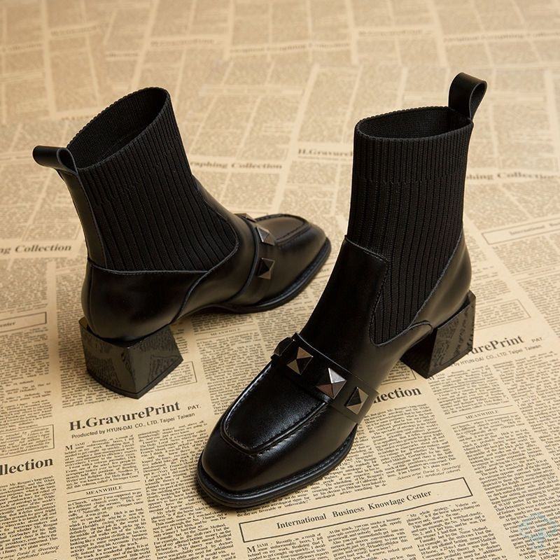 Chaussettes fines Bottes Talon moyen Talon épais Talon haut Dr Martens