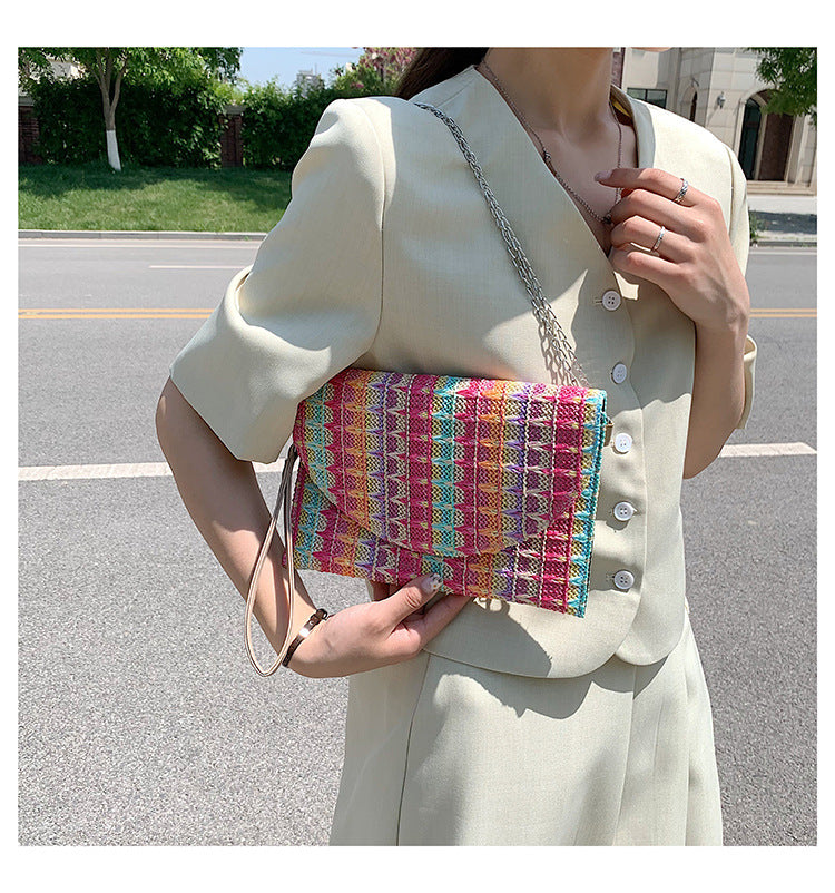 Casual Ethnic Style Woven Bag Women