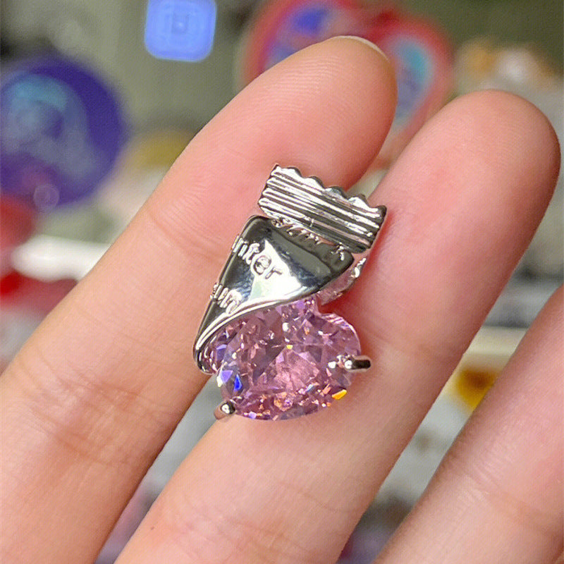 Boucles d'oreilles pour femmes, Ins, douce, Cool, chaude, fille, Design d'intérêt particulier, amour, bonbons