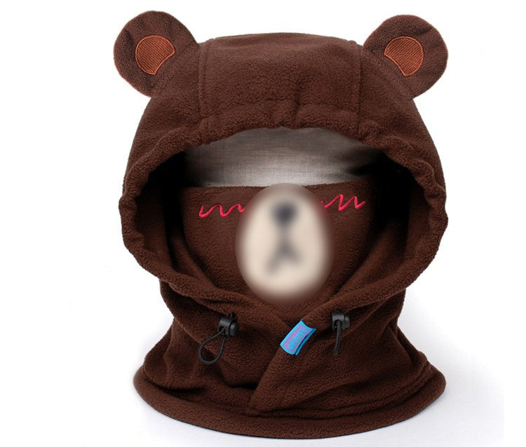 Casque de Protection de Ski, couvre-chef, ours brun, lapin, ours blanc, dessin animé