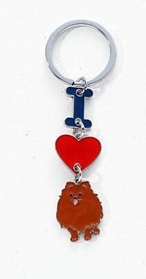 Ins Love Dog Pendant Bag Keychain