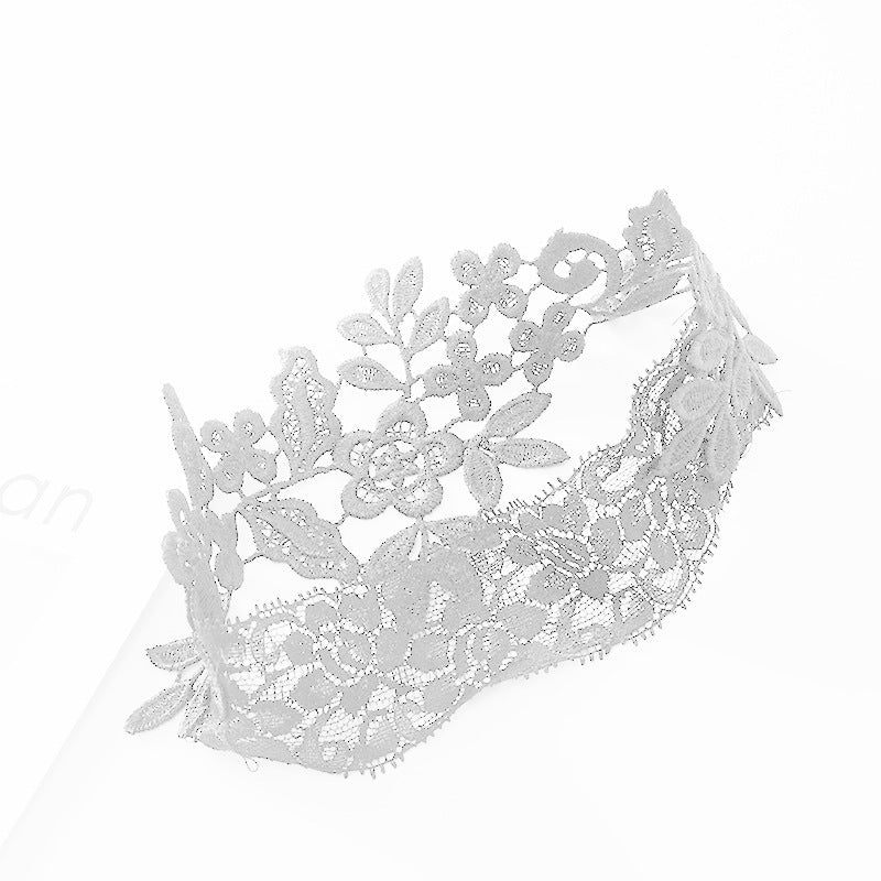 Black Three-dimensional Water Soluble Lace Princess Thigh Ring