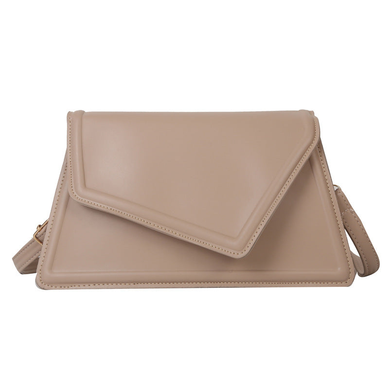 Sac messager à bandoulière Simple et texturé pour femmes, couleur unie, mode