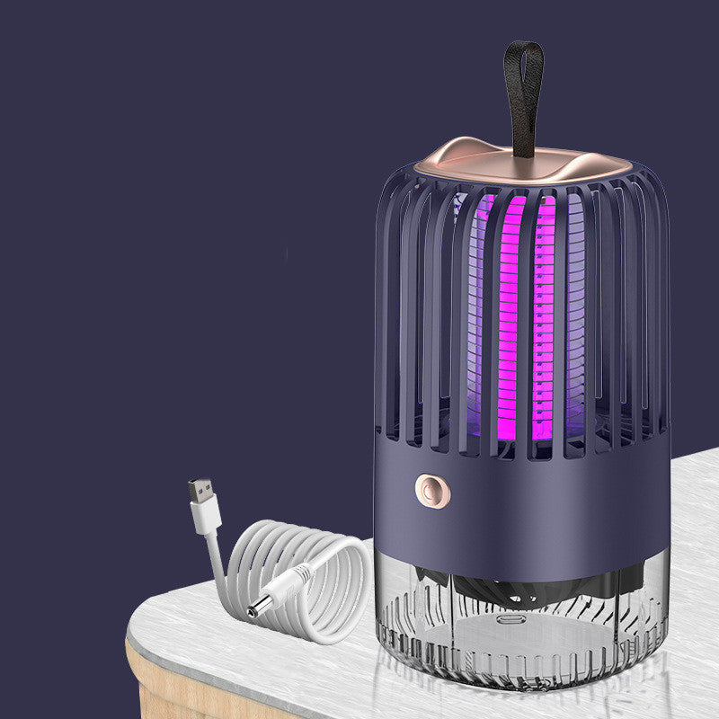Lámpara silenciosa para matar mosquitos con succión de descarga eléctrica