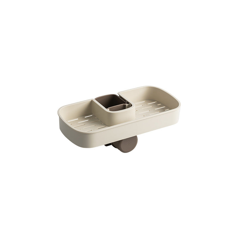 Estante para fregadero, escurridor de esponja y jabón, cesta de almacenamiento, bolsa, soporte para grifo, soporte ajustable para baño, fregadero, accesorios de cocina