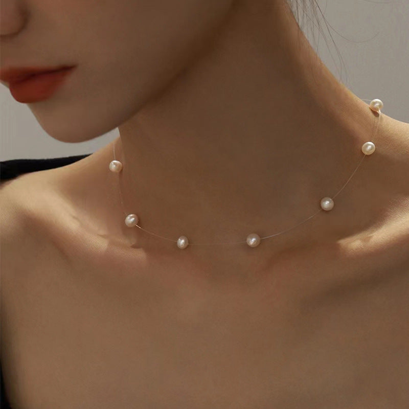 925 Sterling Silver Natural Freshwater Pearl Necklace