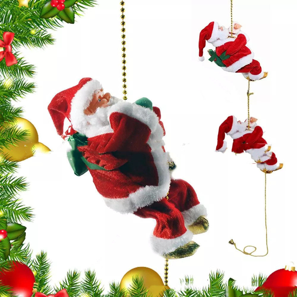 Escalera eléctrica de Papá Noel de plástico