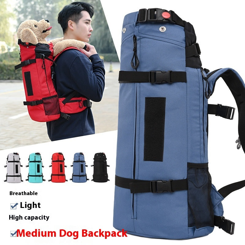 Sac de transport de sortie pour chien, sac à dos pour animaux de compagnie, grand sac à dos respirant