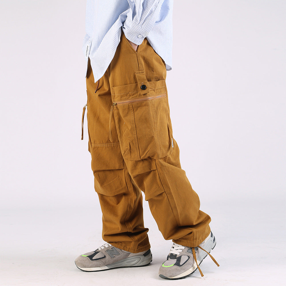 Fashion Loose Wide-leg Overalls Trendy Men