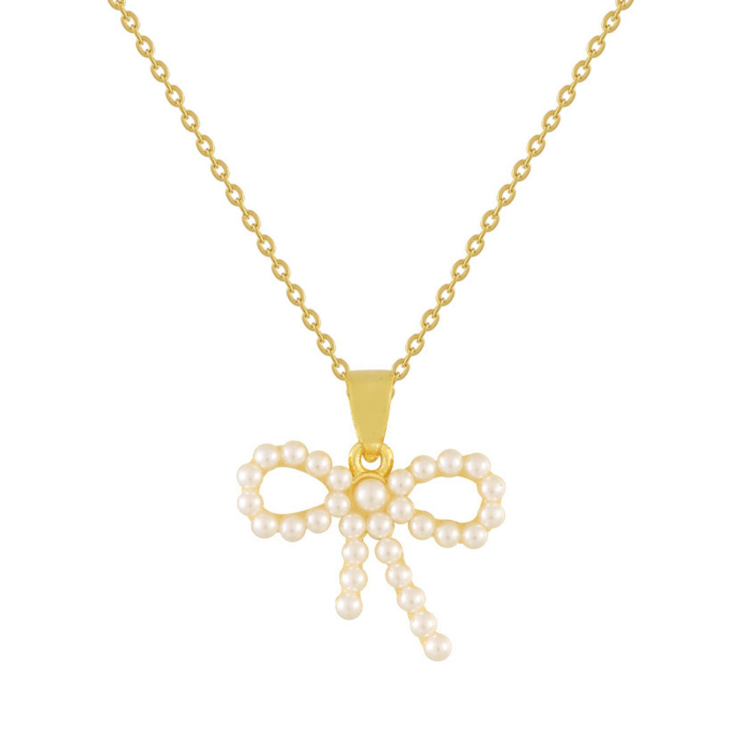 Bow Women's Light Luxury Ins Minority All-match Girlfriends Clavicle Chain