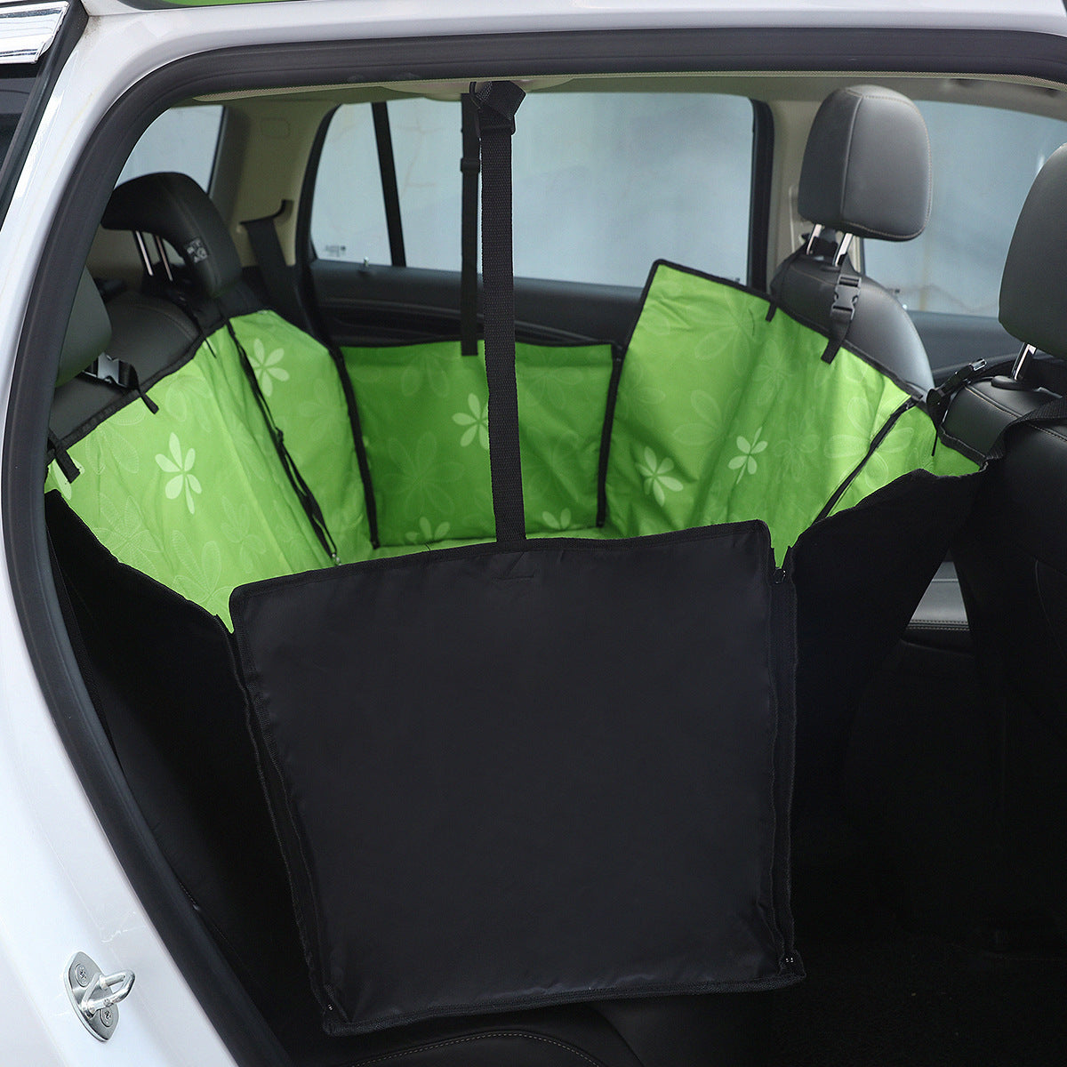 Tapis de voiture arrière simple imprimé à deux places pour voiture pour animaux de compagnie