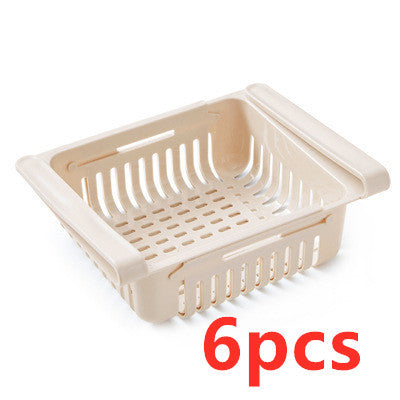 Panier de rangement pour réfrigérateur, boîte de rangement extensible multifonction pour réfrigérateur de cuisine