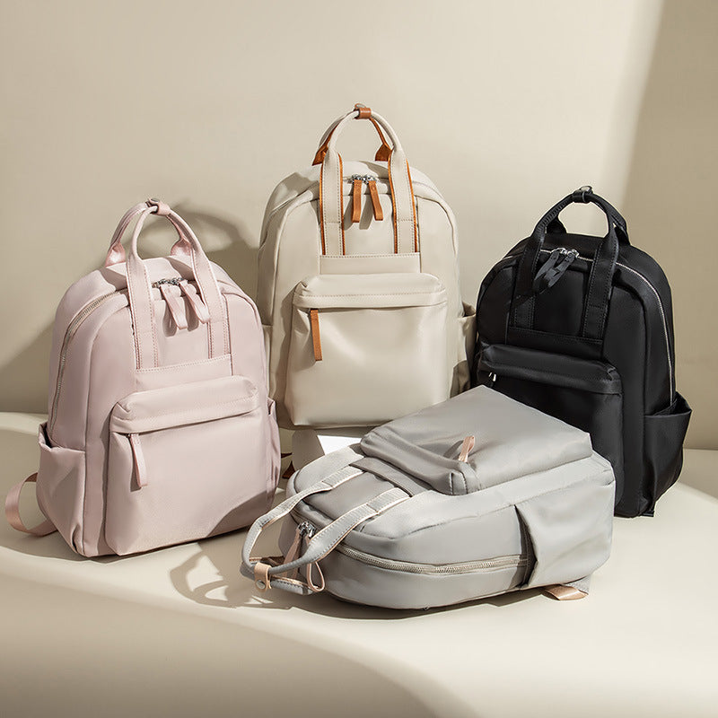 Mochila para ordenador Commuter de 14 pulgadas, mochila sencilla de tela Oxford que combina con todo, bolsa de viaje de gran capacidad
