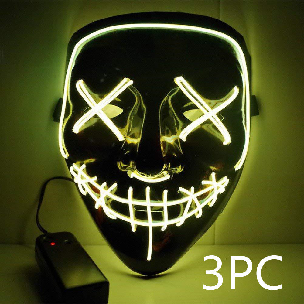 Máscara luminosa Line Up Festive Led Glitter Grimace