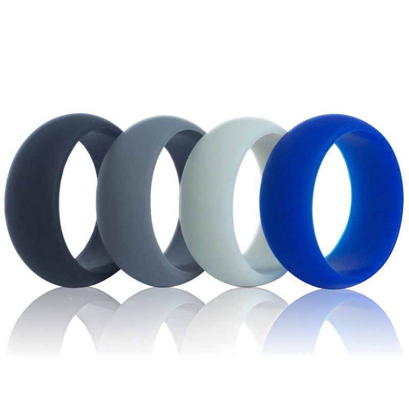 Bague en gel de silice, bague de sport pour hommes, bague de mariage pour couple
