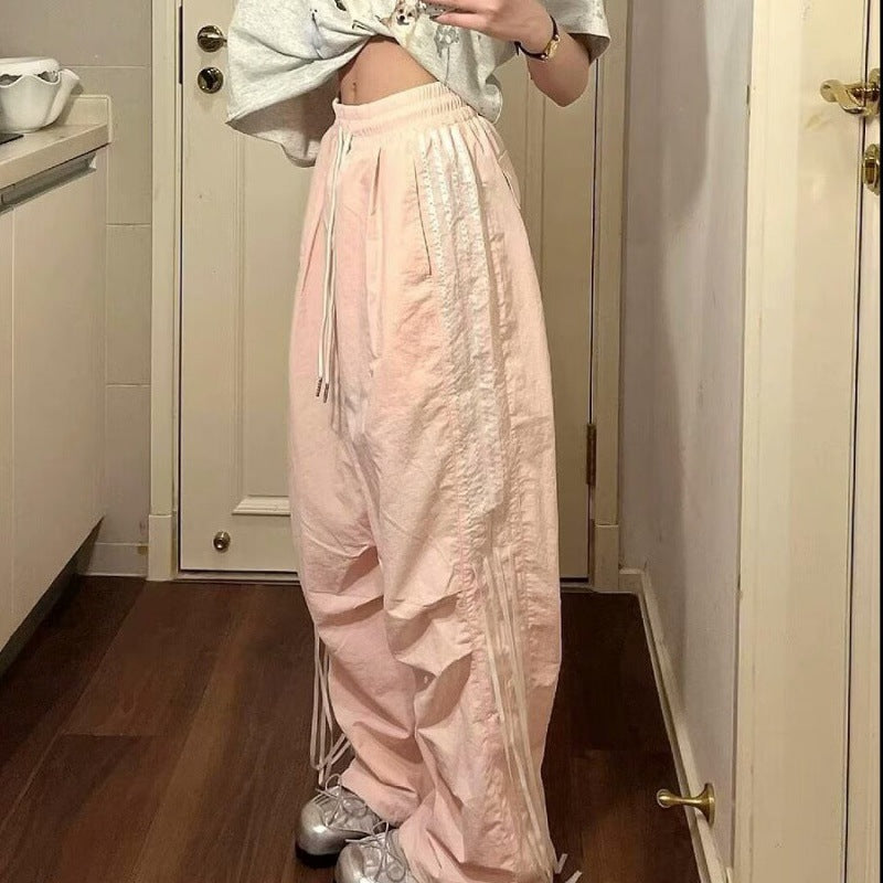 Fashion Casual Straight-leg Climbing Wide-leg Trousers