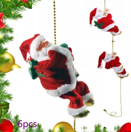 Escalera eléctrica de Papá Noel de plástico