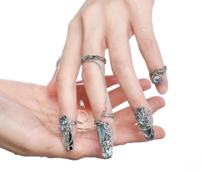 Protège-doigts d'artefact d'armure annulaire