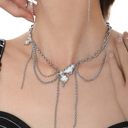 Original White Dream Butterfly Necklace For Women