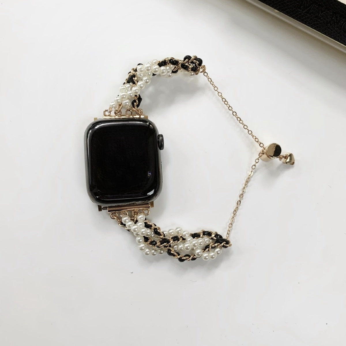 Chaîne de perles en tissu cuir de style classique et décontracté à la mode