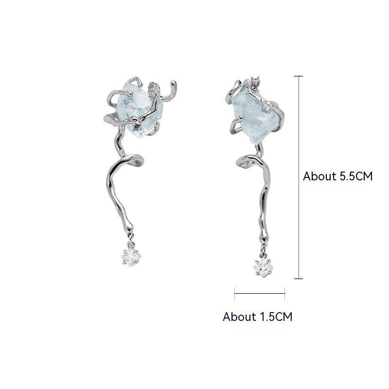 Collar Original Serie Glaciar Azul Para Mujer