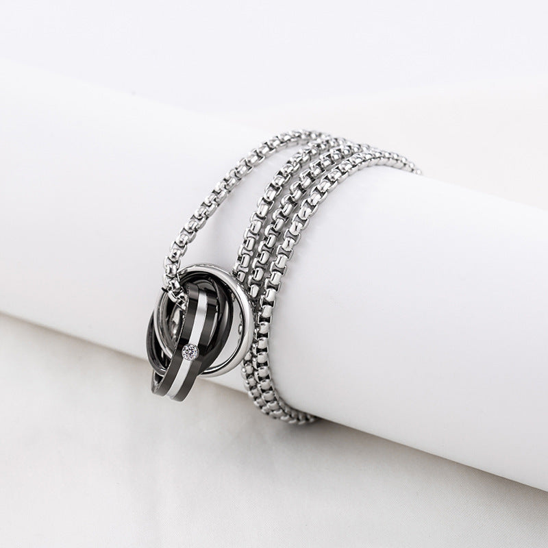 Women's Long Titanium Steel Necklace