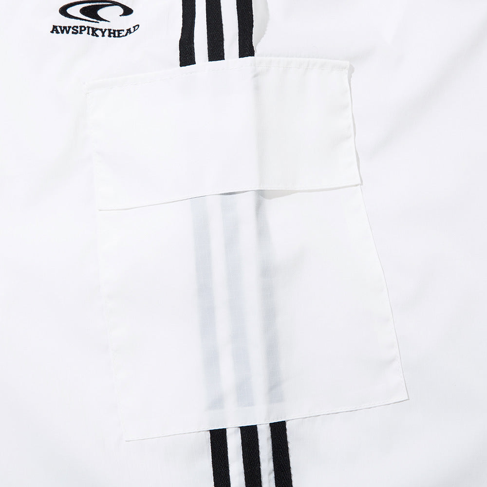 Men's Color Matching Three-bar Casual Pants