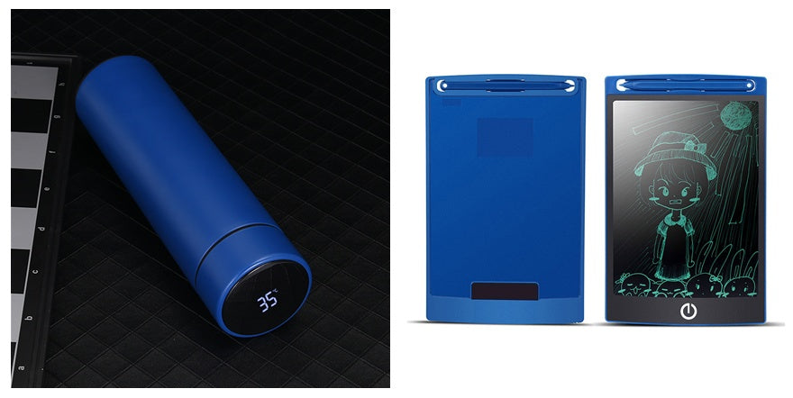 Botella de agua inteligente de 500ML, frascos de vacío de acero inoxidable, pantalla inteligente de temperatura, tazón taza de café