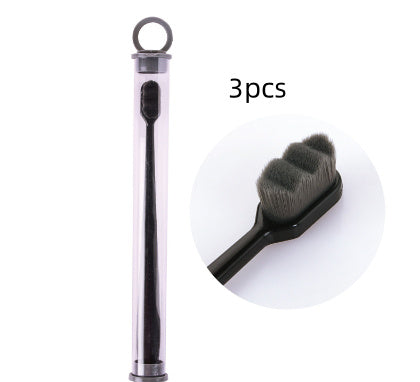 Brosse à dents Ultra-fine, poils Super doux, nettoyage en profondeur, Portable, outils de soins bucco-dentaires, nettoyage buccal, voyage