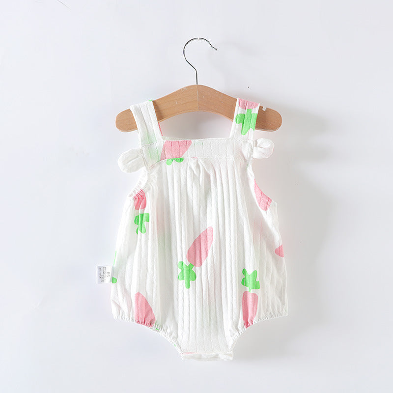 Robe une pièce pour bébé fille, barboteuse triangulaire pour nouveau-né