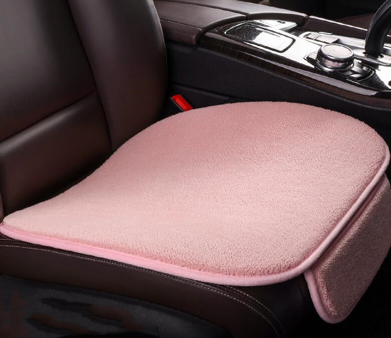 Coussin de siège de voiture en peluche polaire, coussin de siège d'hiver sans dossier, pièce unique