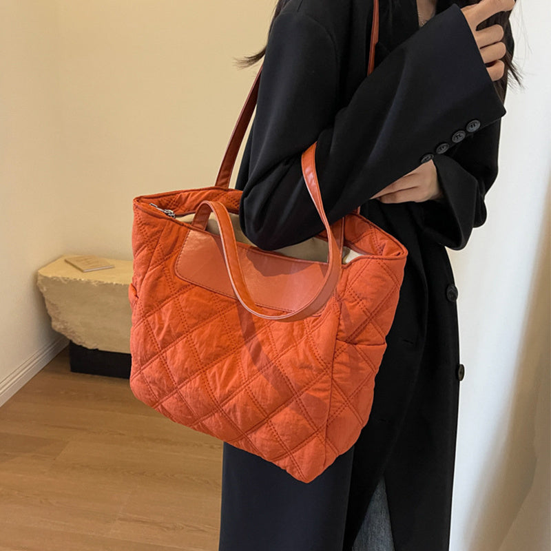 Losange couture sac à bandoulière automne et hiver luxe femmes sac haute capacité décontracté déplacements sacs à main personnalisés