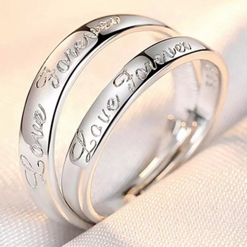 Bague Couple Édition Coréenne Minimaliste